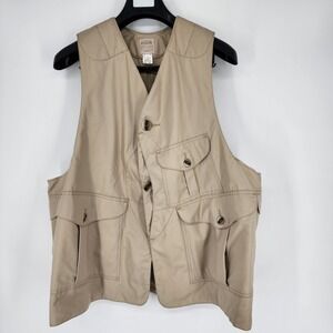 Vintage Filson Original Hunting Vest Mens XXL 2XL Tan Lot 36 Made‎ in USA NWOT